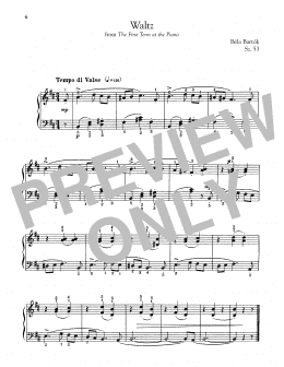 page one of Waltz (Piano Solo)