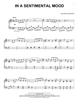 page one of In A Sentimental Mood (Piano Solo)