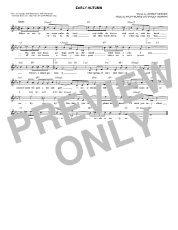 page one of Early Autumn (Lead Sheet / Fake Book)