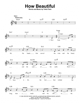 page one of How Beautiful (Pro Vocal)