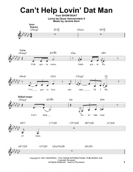 page one of Can't Help Lovin' Dat Man (Pro Vocal)