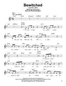 page one of Bewitched (Pro Vocal)