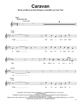 page one of Caravan (Pro Vocal)