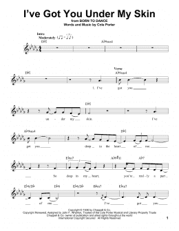 page one of I've Got You Under My Skin (Pro Vocal)