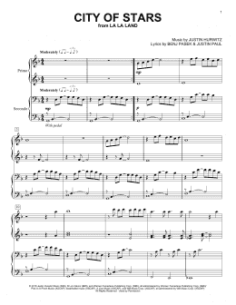 page one of City Of Stars (from La La Land) (Piano Duet)