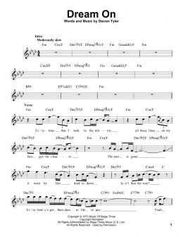 page one of Dream On (Pro Vocal)