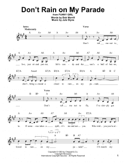 page one of Don't Rain On My Parade (Pro Vocal)