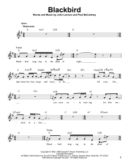 page one of Blackbird (Pro Vocal)