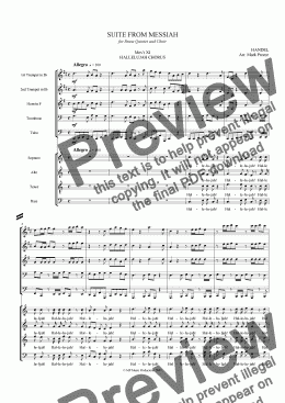 page one of Handel Messiah Suite (xi) - Hallelujah Chorus