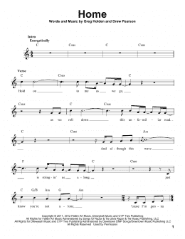 page one of Home (Pro Vocal)