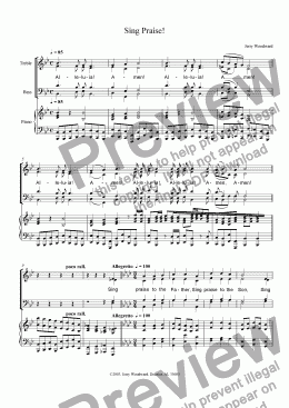 page one of Sing Praise