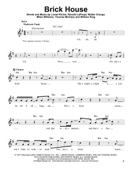 page one of Brick House (Pro Vocal)