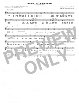 page one of Get Me To The Church On Time (Lead Sheet / Fake Book)