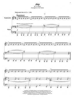 page one of Joy (Keyboard Transcription)