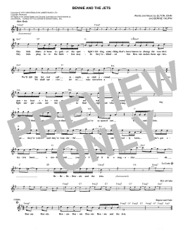 page one of Bennie And The Jets (Lead Sheet / Fake Book)