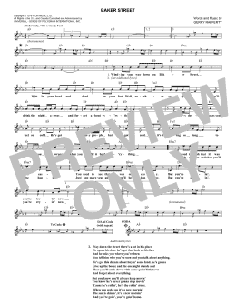 page one of Baker Street (Lead Sheet / Fake Book)