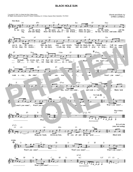 page one of Black Hole Sun (Lead Sheet / Fake Book)