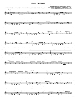 page one of Pick Up The Pieces (Lead Sheet / Fake Book)