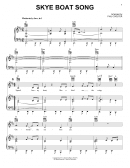 page one of Skye Boat Song (Piano, Vocal & Guitar Chords (Right-Hand Melody))