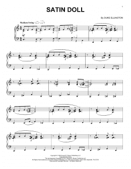 page one of Satin Doll (Piano Solo)