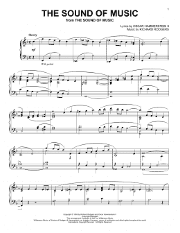 page one of The Sound Of Music (Piano Solo)