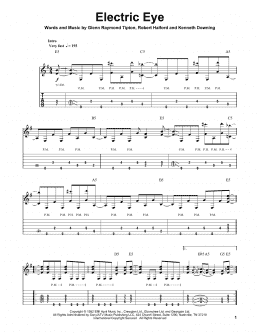 page one of Electric Eye (Guitar Tab (Single Guitar))