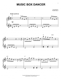 page one of Music Box Dancer (Easy Piano)