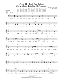 page one of When The Red, Red Robin Comes Bob, Bob Bobbin' Along (The Daily Ukulele) (arr. Liz and Jim Beloff) (Ukulele)