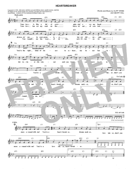 page one of Heartbreaker (Lead Sheet / Fake Book)