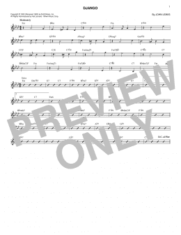 page one of Django (Lead Sheet / Fake Book)