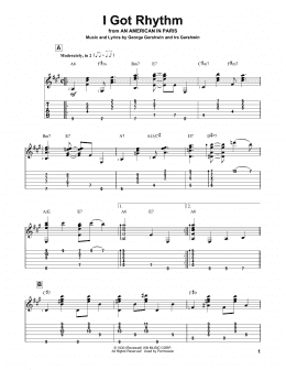 page one of I Got Rhythm (Solo Guitar)