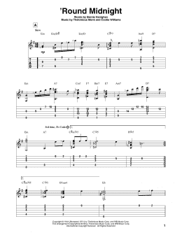 page one of 'Round Midnight (Solo Guitar)