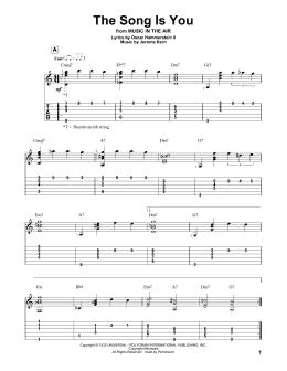 page one of The Song Is You (Solo Guitar)