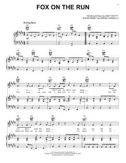 page one of Fox On The Run (Piano, Vocal & Guitar Chords (Right-Hand Melody))