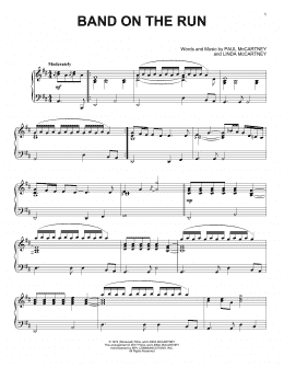 page one of Band On The Run (Piano Solo)