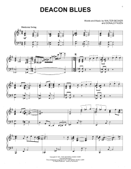 page one of Deacon Blues (Piano Solo)