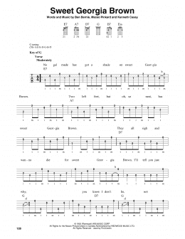 page one of Sweet Georgia Brown (Banjo Tab)