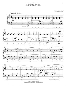 page one of Satisfaction (Educational Piano)