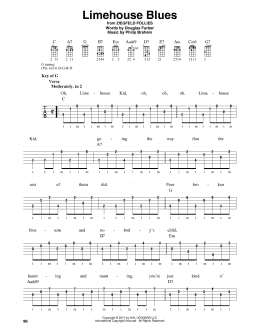 page one of Limehouse Blues (Banjo Tab)