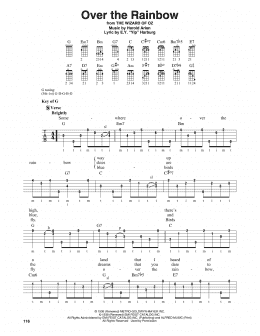 page one of Over The Rainbow (Banjo Tab)