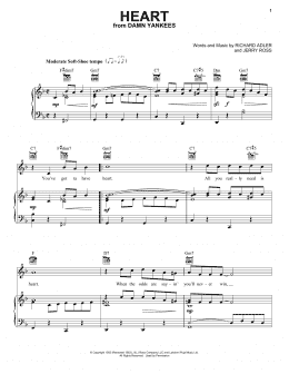 page one of Heart (Piano, Vocal & Guitar Chords (Right-Hand Melody))