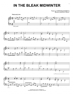 page one of In The Bleak Midwinter (Piano Solo)