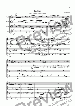 page one of Fanfare