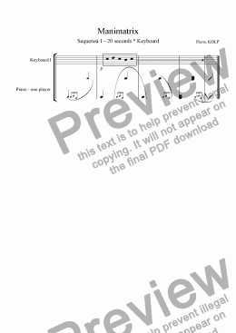 page one of SEQUENZA 1 PIANO