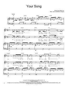 page one of Your Song (Vocal Duet)