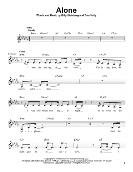 page one of Alone (Pro Vocal)