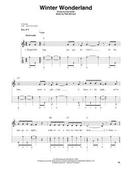 page one of Winter Wonderland (Banjo Tab)