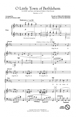 page one of O Little Town Of Bethlehem (SATB Choir)