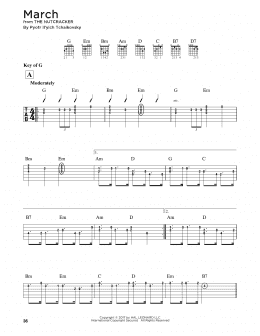 page one of March (from The Nutcracker) (Guitar Cheat Sheet)