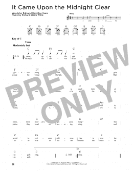 page one of It Came Upon The Midnight Clear (Guitar Cheat Sheet)